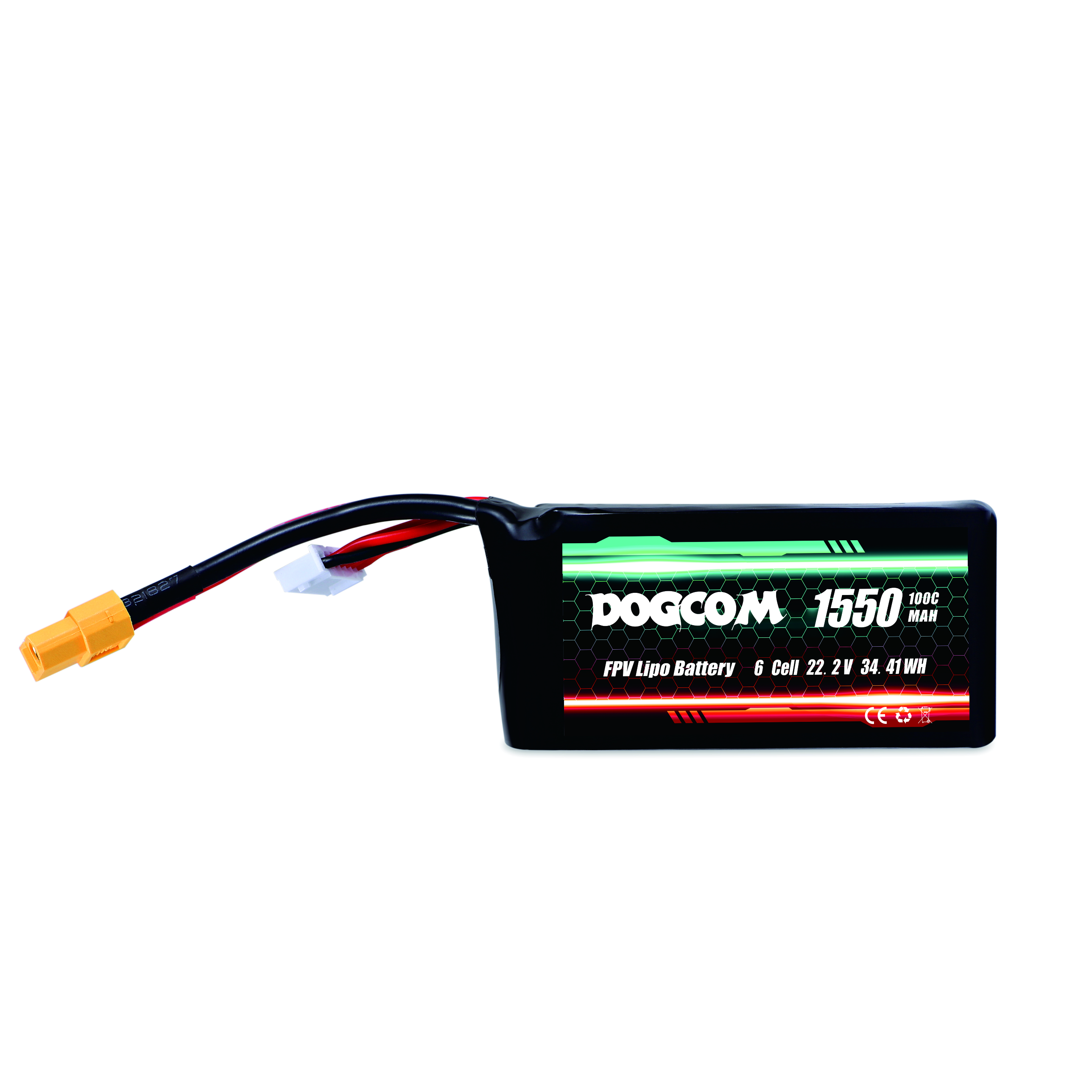 1550mAh 100C 22.2V 6S DOGCOM FPV Lipo battery